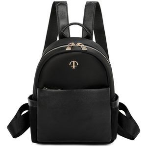 Womens Backpack Purse with1 Main Compartment Nylon Leather Small Casual😗